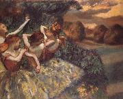 Edgar Degas Four dansoser china oil painting artist